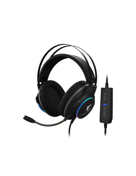 GIGABYTE AORUS H1 auricular y casco Auriculares Alámbrico Diadema Juego USB tipo A Negro