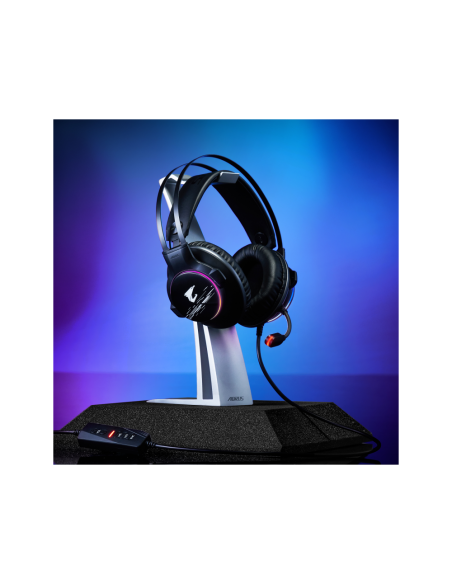 GIGABYTE AORUS H1 auricular y casco Auriculares Alámbrico Diadema Juego USB tipo A Negro