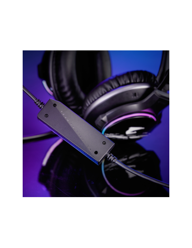 GIGABYTE AORUS H1 auricular y casco Auriculares Alámbrico Diadema Juego USB tipo A Negro