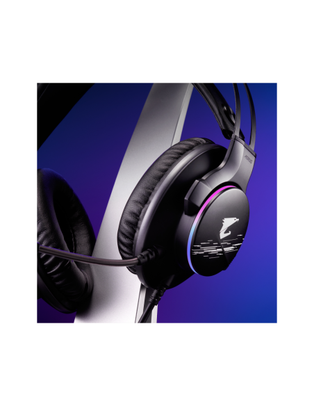 GIGABYTE AORUS H1 auricular y casco Auriculares Alámbrico Diadema Juego USB tipo A Negro