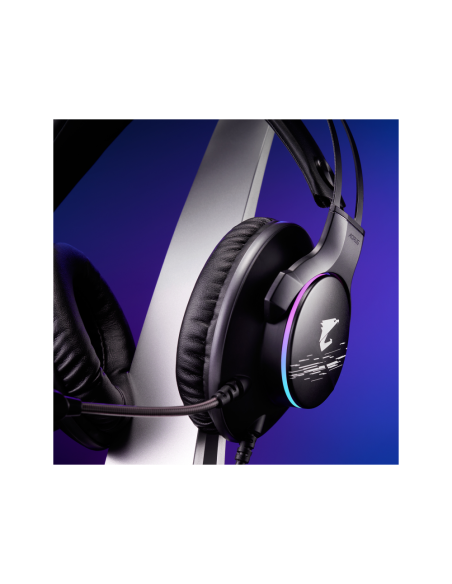 GIGABYTE AORUS H1 auricular y casco Auriculares Alámbrico Diadema Juego USB tipo A Negro