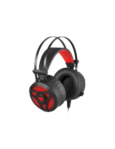 GENESIS Neon 360 Auriculares Alámbrico Diadema Juego Negro, Rojo