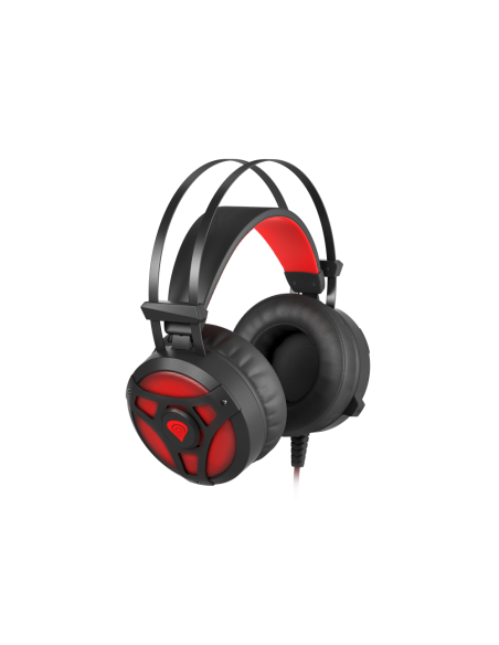 GENESIS Neon 360 Auriculares Alámbrico Diadema Juego Negro, Rojo