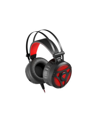 GENESIS Neon 360 Auriculares Alámbrico Diadema Juego Negro, Rojo