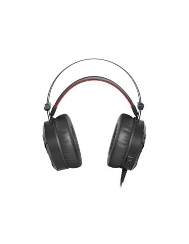 GENESIS Neon 360 Auriculares Alámbrico Diadema Juego Negro, Rojo