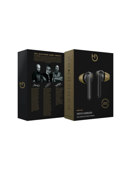 Hiditec VESTA LIMITED EDITION Auriculares Inalámbrico Dentro de oído Bluetooth Negro