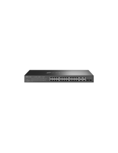 TP-Link Omada SL2428P switch Gestionado L2 Fast Ethernet (10/100) Energía sobre Ethernet (PoE) 1U Negro