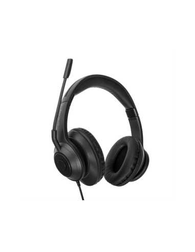 Targus AEH102GL auricular y casco Auriculares Alámbrico Diadema Llamadas/Música USB tipo A Negro
