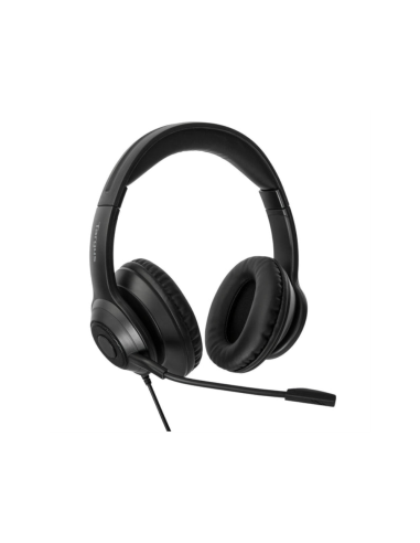 Targus AEH102GL auricular y casco Auriculares Alámbrico Diadema Llamadas/Música USB tipo A Negro