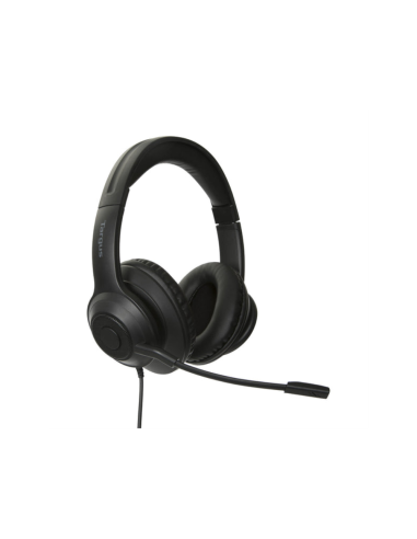 Targus AEH102GL auricular y casco Auriculares Alámbrico Diadema Llamadas/Música USB tipo A Negro