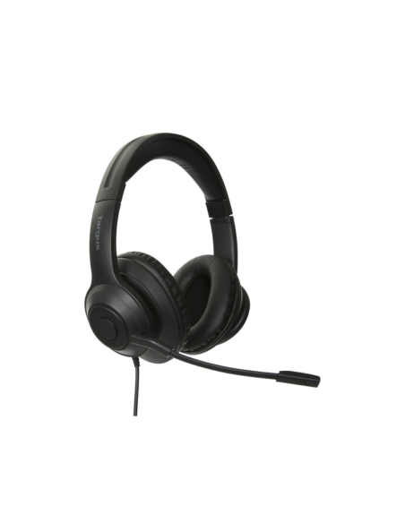 Targus AEH102GL auricular y casco Auriculares Alámbrico Diadema Llamadas/Música USB tipo A Negro
