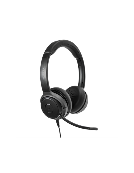 Targus AEH104GL auricular y casco Auriculares Inalámbrico y alámbrico Diadema Llamadas/Música USB Tipo C Bluetooth Negro