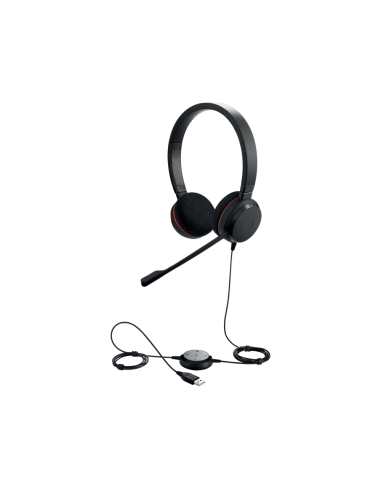 Jabra Evolve 20 Auriculares Alámbrico Diadema Oficina/Centro de llamadas USB tipo A Negro