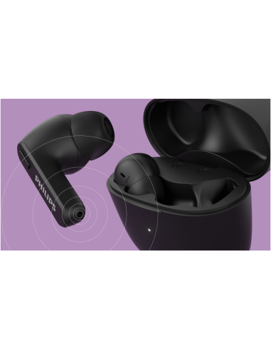 Philips 2000 series TAT2206BK/00 auricular y casco Auriculares True Wireless Stereo (TWS) Dentro de oído Llamadas/Música Bluetoo