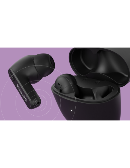 Philips 2000 series TAT2206BK/00 auricular y casco Auriculares True Wireless Stereo (TWS) Dentro de oído Llamadas/Música Bluetoo