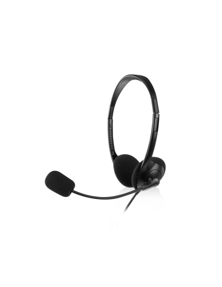 Ewent EW3567 auricular y casco Auriculares Alámbrico Diadema Llamadas/Música Negro