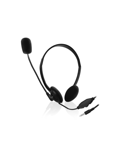 Ewent EW3567 auricular y casco Auriculares Alámbrico Diadema Llamadas/Música Negro
