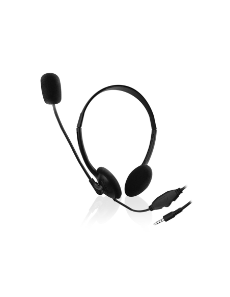 Ewent EW3567 auricular y casco Auriculares Alámbrico Diadema Llamadas/Música Negro