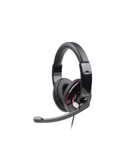 Gembird MHS-U-001 auricular y casco Auriculares Alámbrico Diadema Llamadas/Música Negro