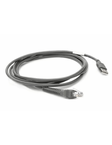 Zebra CBA-U21-S07ZBR cable de serie Negro 2,1 m USB EAS