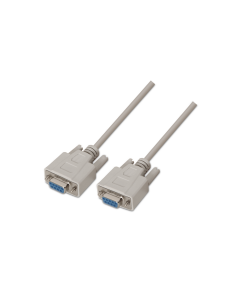 AISENS A112-0066 cable de serie Beige 1,8 m DB9 2