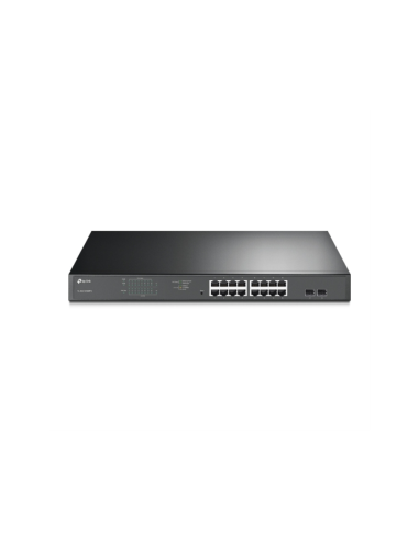 TP-Link TL-SG1218MPE Gestionado L2 Gigabit Ethernet (10/100/1000) Energía sobre Ethernet (PoE) 1U Negro
