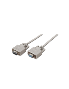 AISENS A112-0065 cable de serie Beige 1,8 m DB9 2