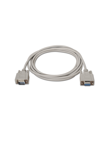AISENS A112-0065 cable de serie Beige 1,8 m DB9