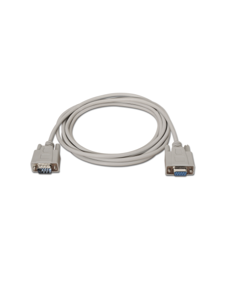 AISENS A112-0065 cable de serie Beige 1,8 m DB9