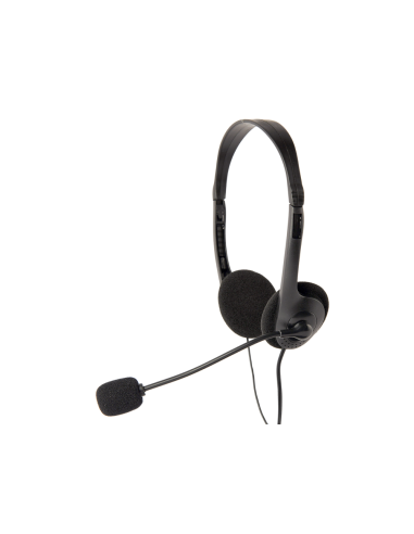 Gembird MHS-123 auricular y casco Auriculares Alámbrico Diadema Llamadas/Música Negro