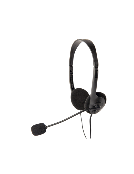 Gembird MHS-123 auricular y casco Auriculares Alámbrico Diadema Llamadas/Música Negro
