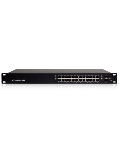 Ubiquiti Networks ES-24-250W switch Gestionado L2/L3 Gigabit Ethernet (10/100/1000) Energía sobre Ethernet (PoE) 1U Negro