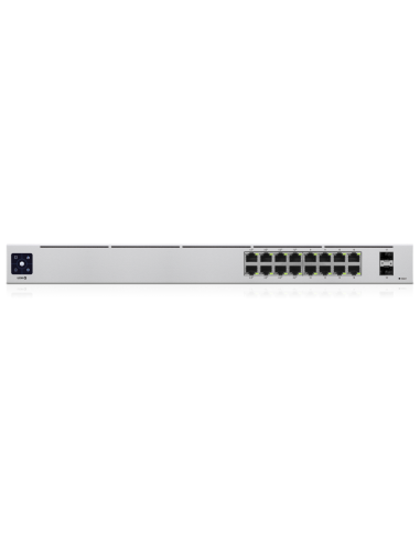 Ubiquiti UniFi 16-Port PoE Gestionado L2/L3 Gigabit Ethernet (10/100/1000) Energía sobre Ethernet (PoE) 1U Plata