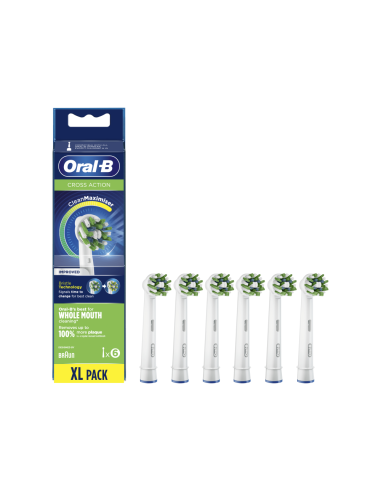 Oral-B CrossAction 80339345 cepillo de cabello 6 pieza(s) Azul, Verde, Blanco