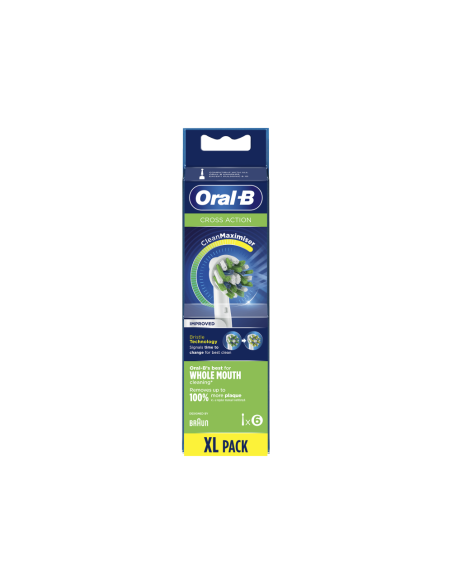 Oral-B CrossAction 80339345 cepillo de cabello 6 pieza(s) Azul, Verde, Blanco