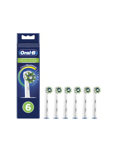 Oral-B CrossAction 80339345 cepillo de cabello 6 pieza(s) Azul, Verde, Blanco