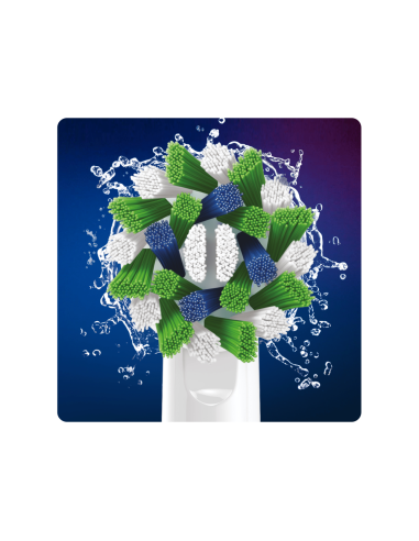 Oral-B CrossAction 80339345 cepillo de cabello 6 pieza(s) Azul, Verde, Blanco