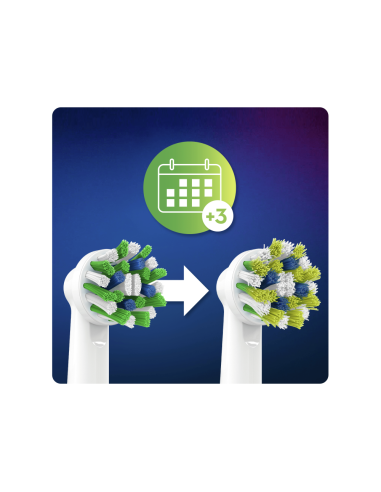 Oral-B CrossAction 80339345 cepillo de cabello 6 pieza(s) Azul, Verde, Blanco