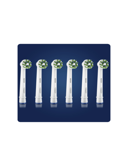 Oral-B CrossAction 80339345 cepillo de cabello 6 pieza(s) Azul, Verde, Blanco