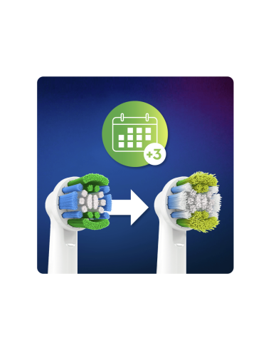 Oral-B Precision Clean 80338441 cepillo de cabello 2 pieza(s) Azul, Verde, Blanco