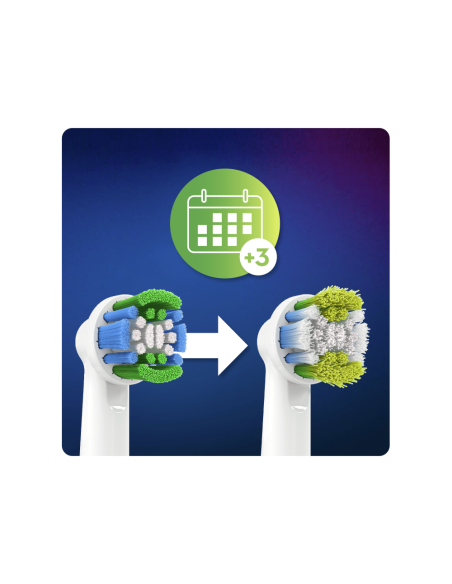 Oral-B Precision Clean 80338441 cepillo de cabello 2 pieza(s) Azul, Verde, Blanco