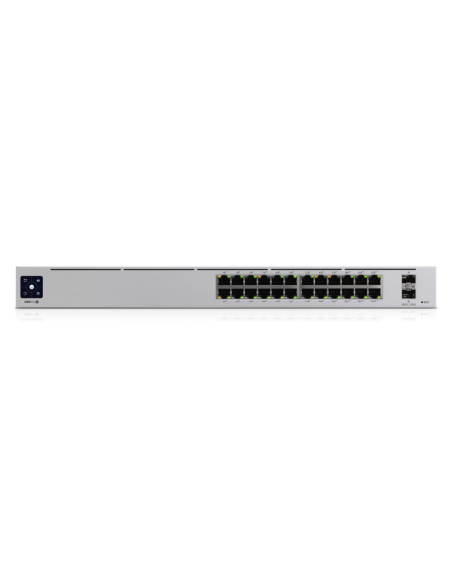 Ubiquiti UniFi Pro 24-Port PoE Gestionado L2/L3 Gigabit Ethernet (10/100/1000) Energía sobre Ethernet (PoE) 1U Plata