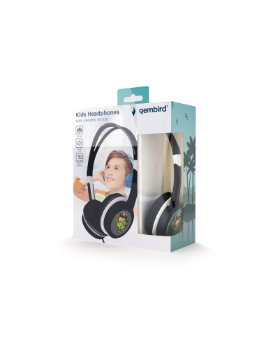 Gembird MHP-JR-BK auricular y casco Auriculares Alámbrico Diadema Música Negro