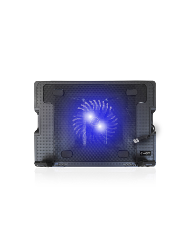 Ewent EW1258 almohadilla fría 43,2 cm (17") 1000 RPM Negro