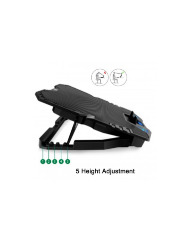 Ewent EW1259 almohadilla fría 43,2 cm (17") 2500 RPM Negro