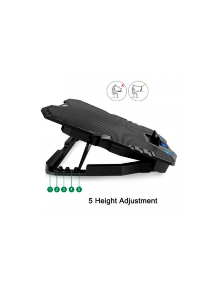 Ewent EW1259 almohadilla fría 43,2 cm (17") 2500 RPM Negro