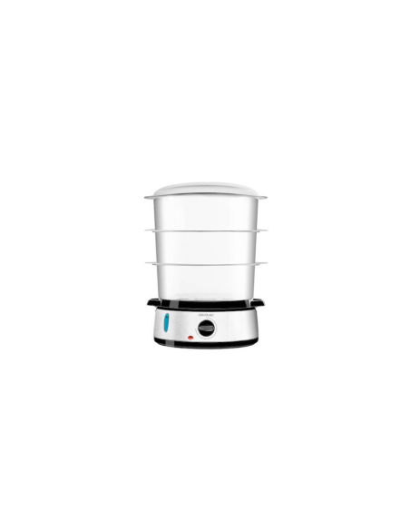 Cecotec Vapovita 3000 Inox vaporizador Independiente 800 W Negro, Acero inoxidable, Transparente