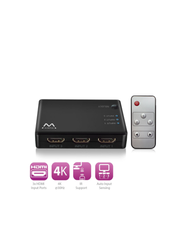 Ewent EW3730 interruptor de video HDMI