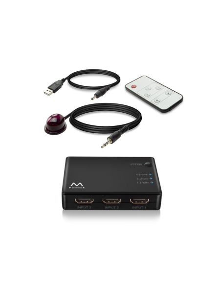 Ewent EW3730 interruptor de video HDMI