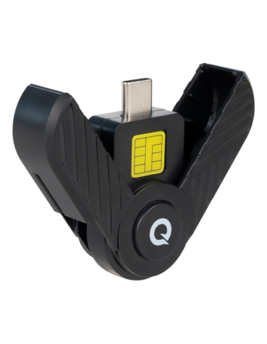 TooQ TQR-3011B lector de tarjeta inteligente USB Tipo C